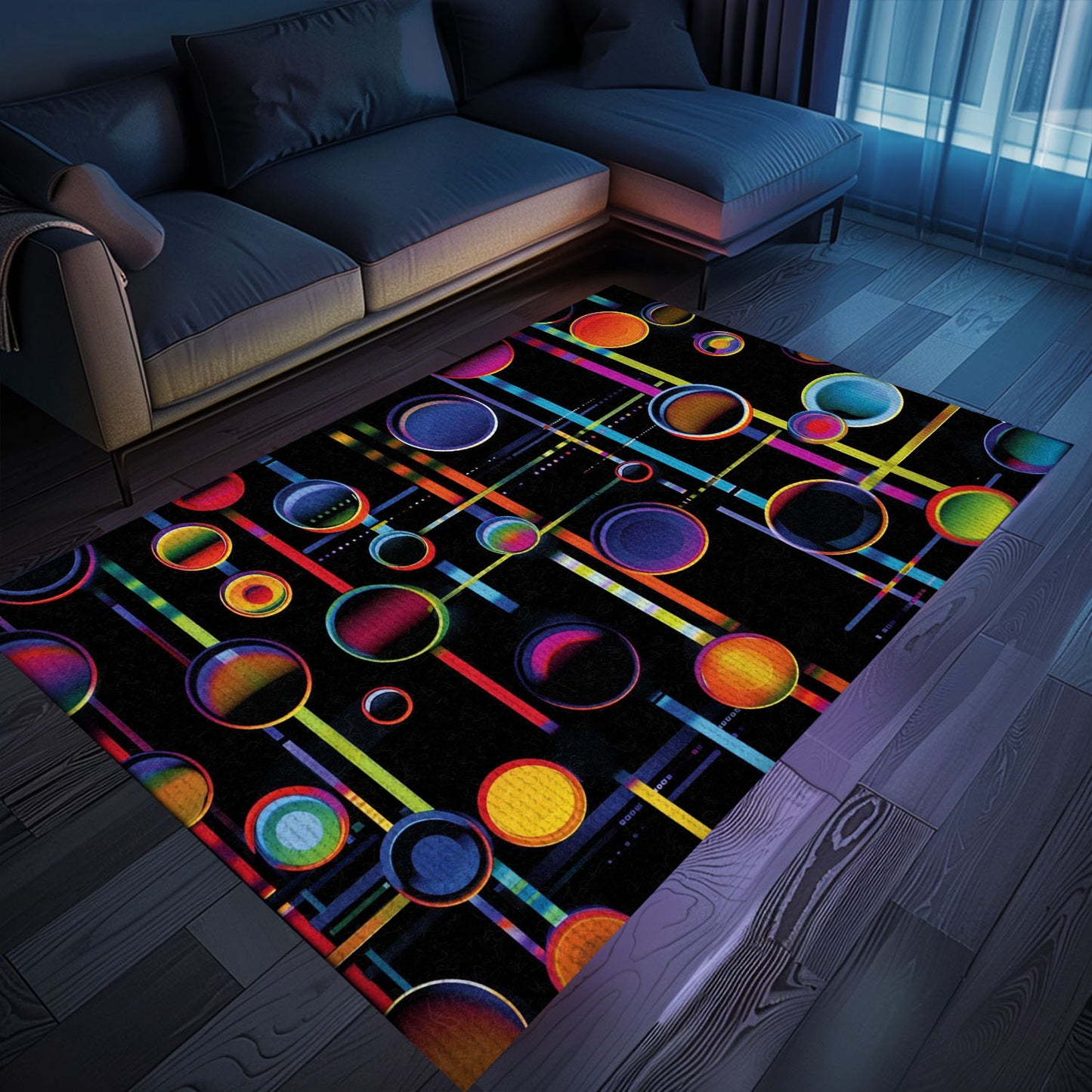 Dark and Neon 80s Arcade NES Game 8bit Rugs: A Stylish Addition to Any Room, Arcade Decor, Gift for Gamers, Video Game Lovers G298