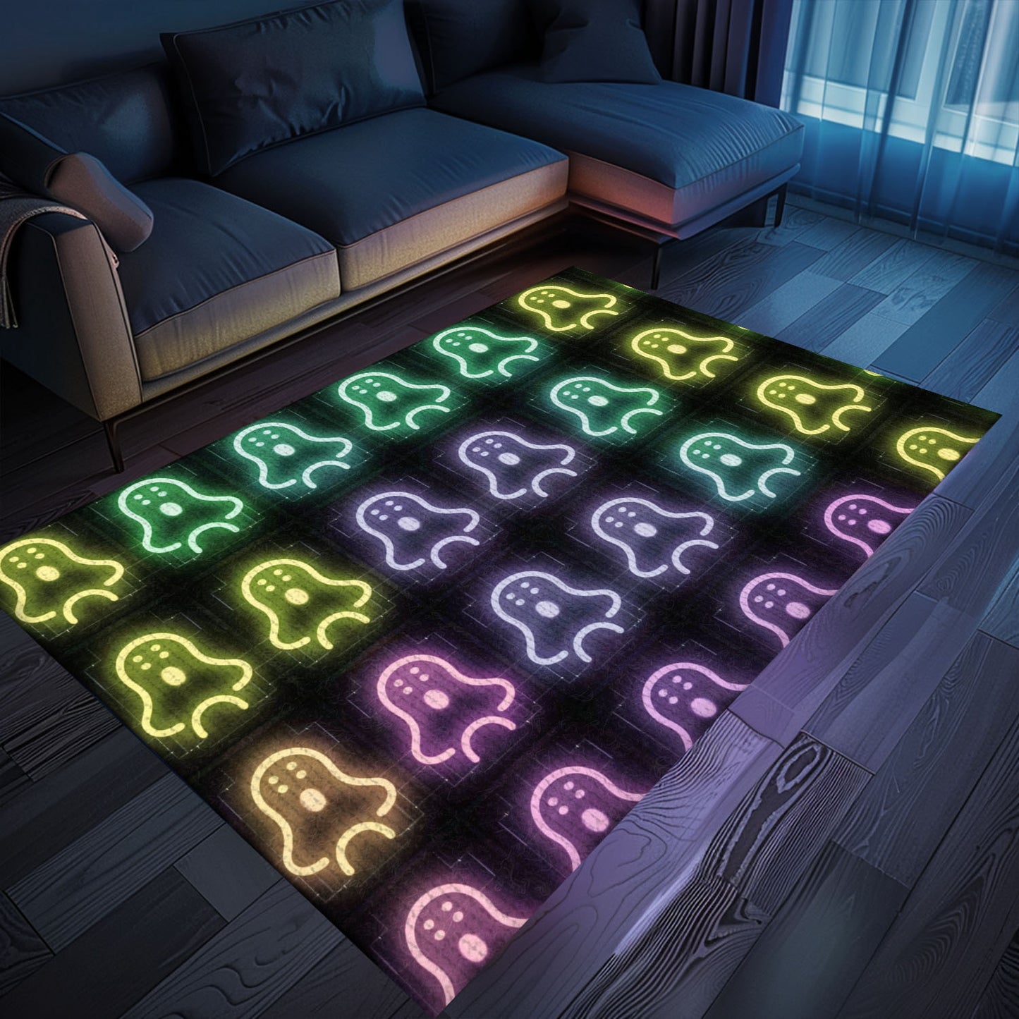 Neon Video Game Retro Arcade Rug for Bedroom, a Perfect Addition to Your Gaming Decor Collection, Arcade Decor, Gift for Gamers, Video Game Lovers G65
