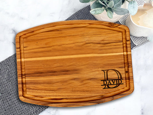 Personalized Cutting Board, Engraved Custom Name Cutting Board