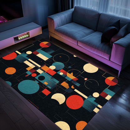 70s Retro Arcade Game Room Rug for Living Room, Perfect for Gamers and Retro Video Game Enthusiasts, Arcade Decor, Gift for Gamers, Video Game Lovers G50