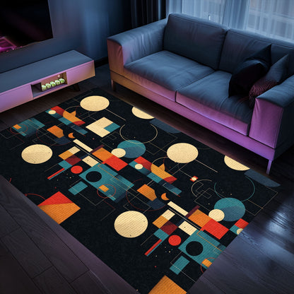 Funky 70s Retro Arcade Game Carpet for Bedroom, a Perfect Gift for Retro Video Game Aficionados, Arcade Decor, Gift for Gamers, Video Game Lovers G48