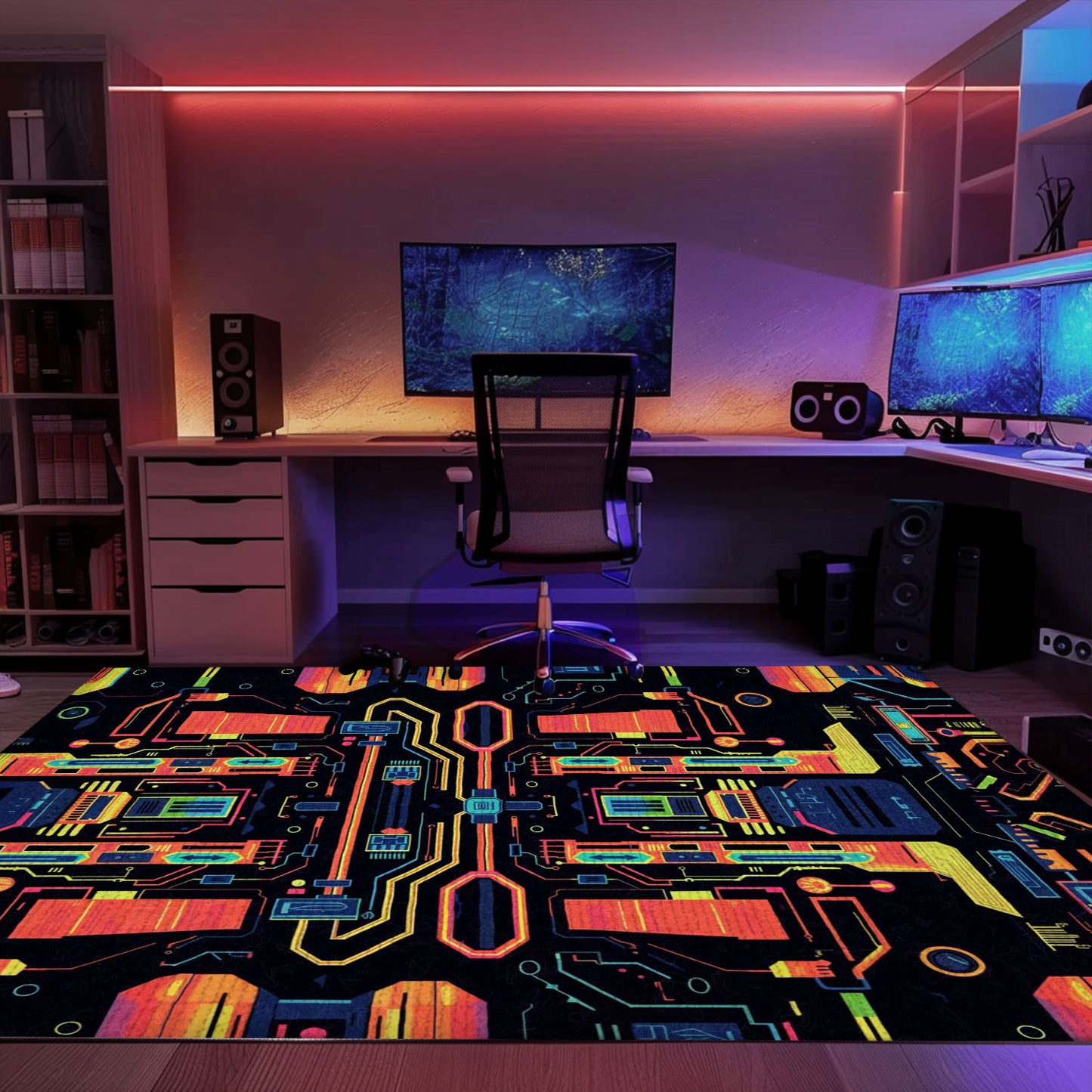 Unique 70s Retro Arcade Game Carpet for Bedroom Decor, Ideal for Adding a Touch of Gaming Nostalgia, Arcade Decor, Gift for Gamers, Video Game Lovers G42