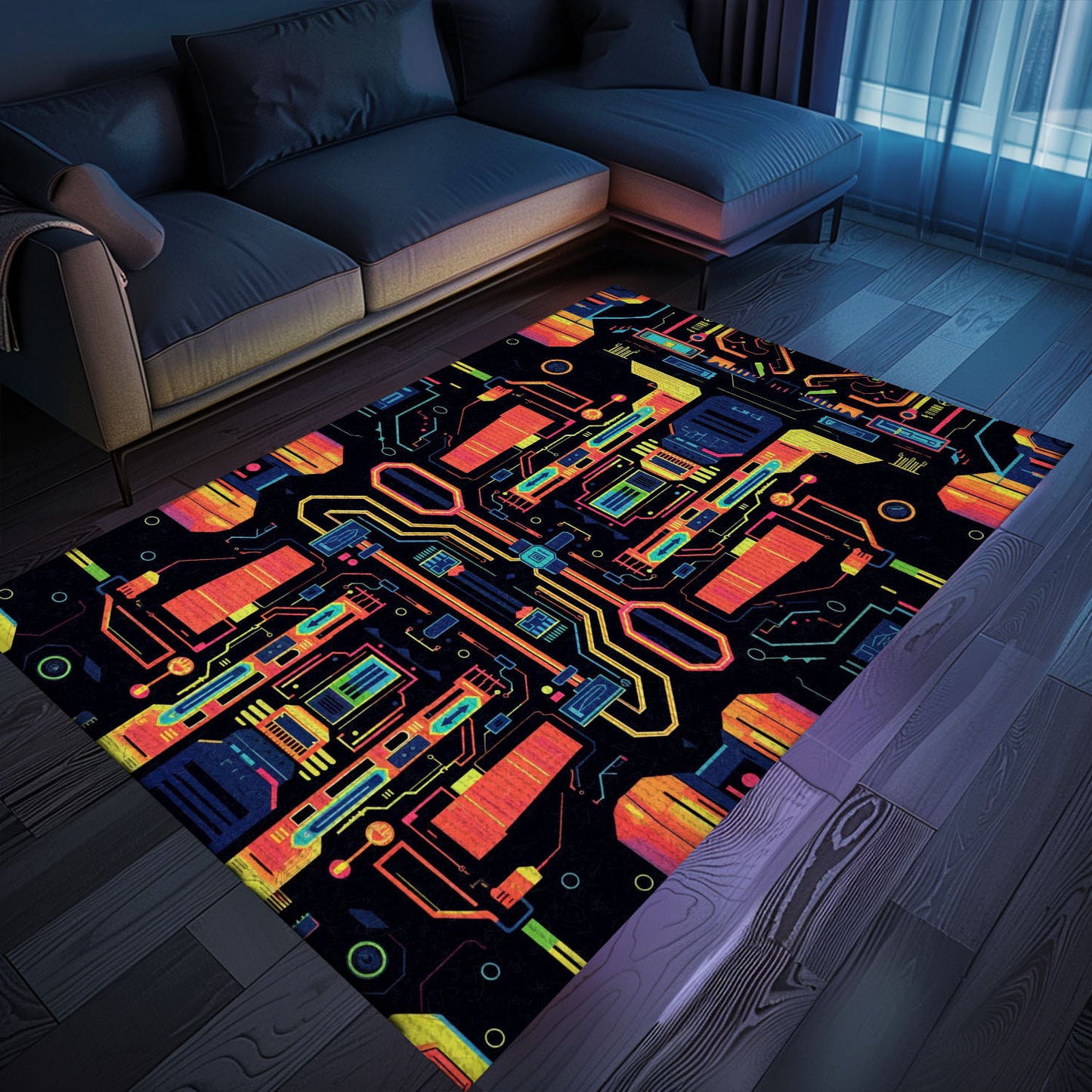 Unique 70s Retro Arcade Game Carpet for Bedroom Decor, Ideal for Adding a Touch of Gaming Nostalgia, Arcade Decor, Gift for Gamers, Video Game Lovers G42