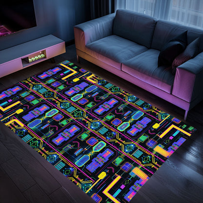 Nostalgic 70s Arcade Carpet for Bedroom - Ideal for Gamers and a Perfect Addition to Classic Decor, Arcade Decor, Gift for Gamers, Video Game Lovers G35