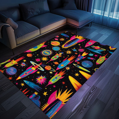 Retro 70s Arcade Carpet for Game Room - Perfect Gift for Gamers and Classic Addition to Living Room Decor, Arcade Decor, Gift for Gamers, Video Game Lovers G28