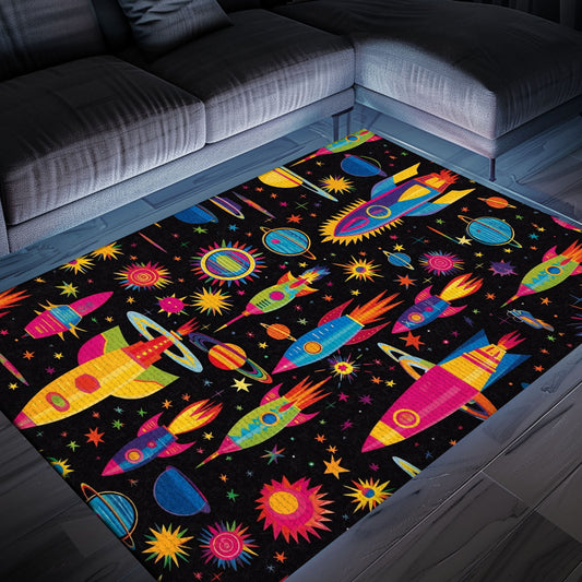 Classic 70s Arcade Carpet for Game Room - Enhance Your Living Space with Vintage Decor for Gamers, Arcade Decor, Gift for Gamers, Video Game Lovers G25