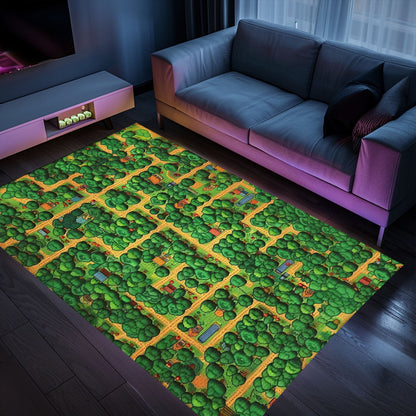 Transform Your Bedroom with a 70s Style Arcade Game Room Rug - Perfect for Video Game Enthusiasts, Arcade Decor, Gift for Gamers, Video Game Lovers G24