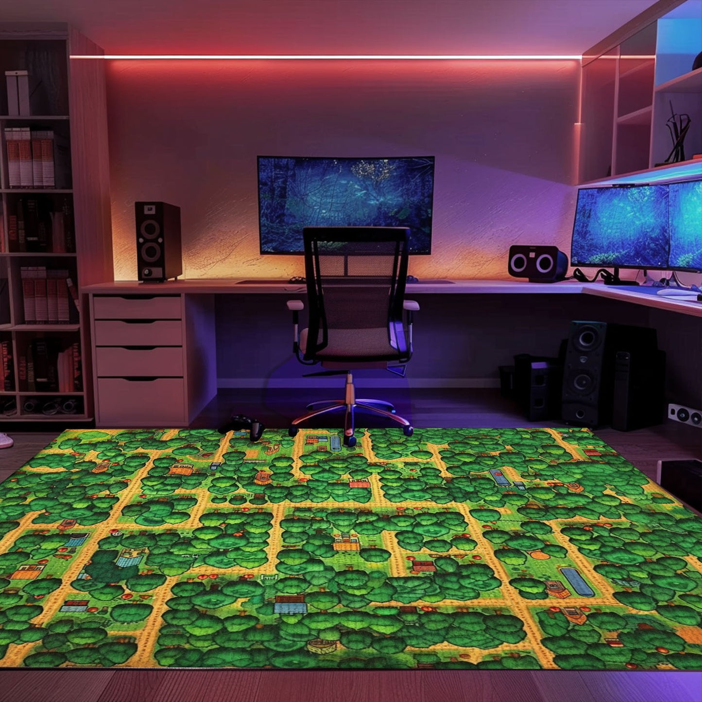 Transform Your Bedroom with a 70s Style Arcade Game Room Rug - Perfect for Video Game Enthusiasts, Arcade Decor, Gift for Gamers, Video Game Lovers G24
