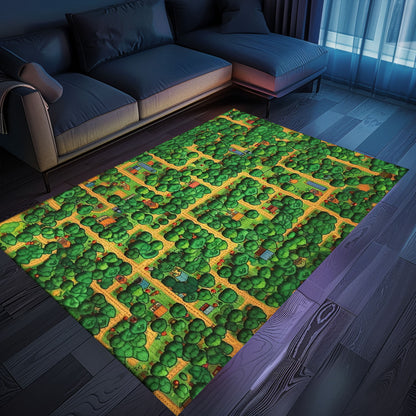 Transform Your Bedroom with a 70s Style Arcade Game Room Rug - Perfect for Video Game Enthusiasts, Arcade Decor, Gift for Gamers, Video Game Lovers G24