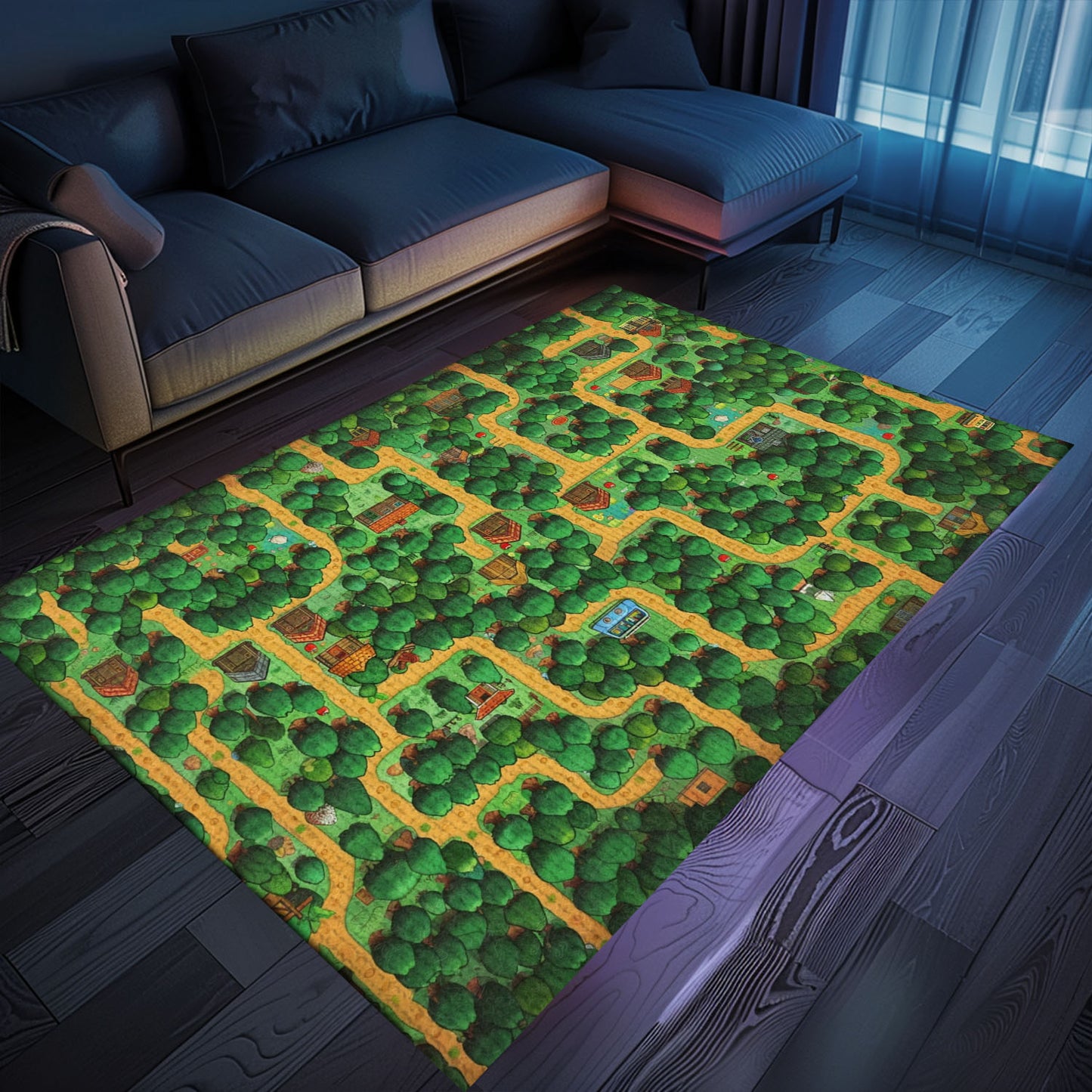 70s Retro Arcade Rug for Living Room - Unique Gift for Gamers and Perfect Addition to Retro Decor, Arcade Decor, Gift for Gamers, Video Game Lovers G23