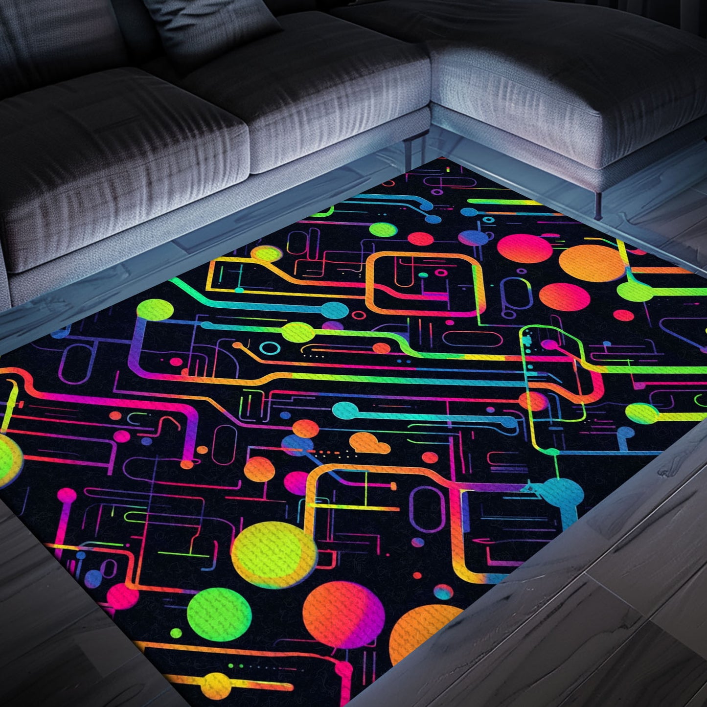 Classic 70s Arcade Game Room Carpet for Bedroom - A Perfect Gamer's Gift and Stylish Retro Decor Addition, Arcade Decor, Gift for Gamers, Video Game Lovers G20