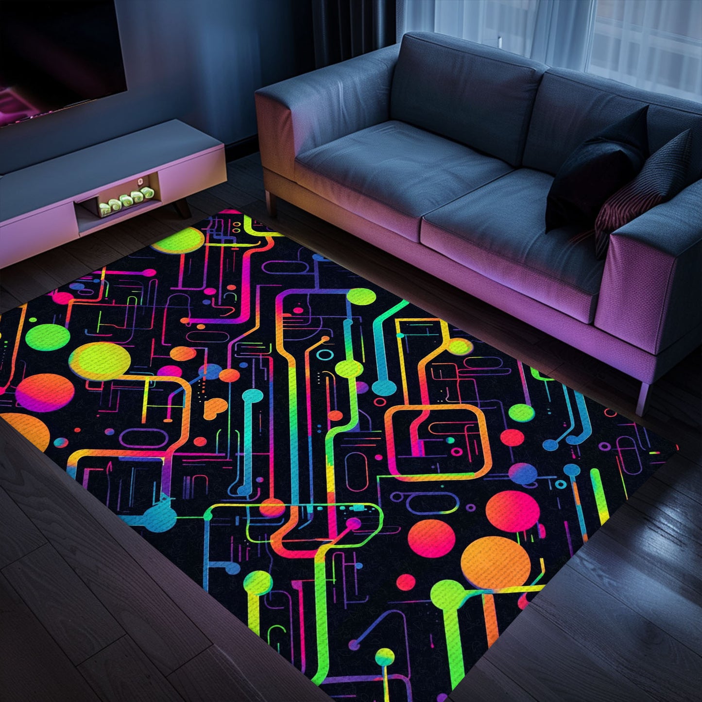 Classic 70s Arcade Game Room Carpet for Bedroom - A Perfect Gamer's Gift and Stylish Retro Decor Addition, Arcade Decor, Gift for Gamers, Video Game Lovers G20