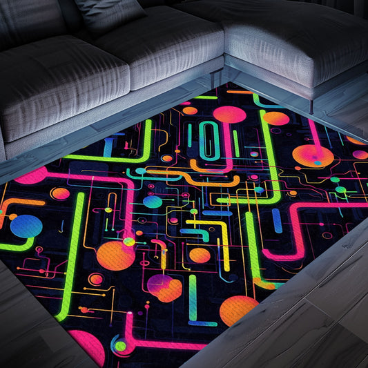 Vintage Arcade Carpet for Bedroom - Perfect for Gamers Who Love Retro Decor and Classic Video Game Themes, Arcade Decor, Gift for Gamers, Video Game Lovers G18