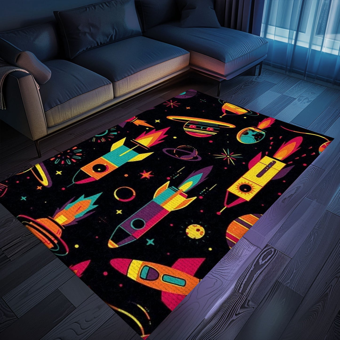 Nostalgic 70s Arcade Rug for Living Room - A Must-Have for Gamers and Retro Video Game Decor Enthusiasts, Arcade Decor, Gift for Gamers, Video Game Lovers G27