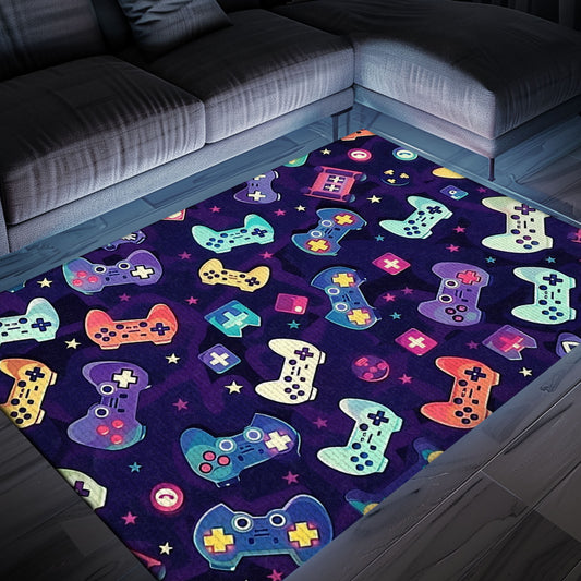 Vintage Arcade Game Rug for Bedroom - Perfect Gift for Gamers and a Stylish Addition to Retro Decor, Arcade Decor, Gift for Gamers, Video Game Lovers G11