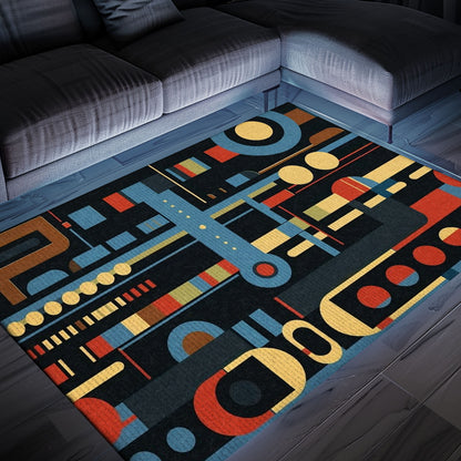 70s Retro Arcade Rug for Living Room - Ideal for Video Game Enthusiasts and Classic Gaming Decor, Arcade Decor, Gift for Gamers, Video Game Lovers G10