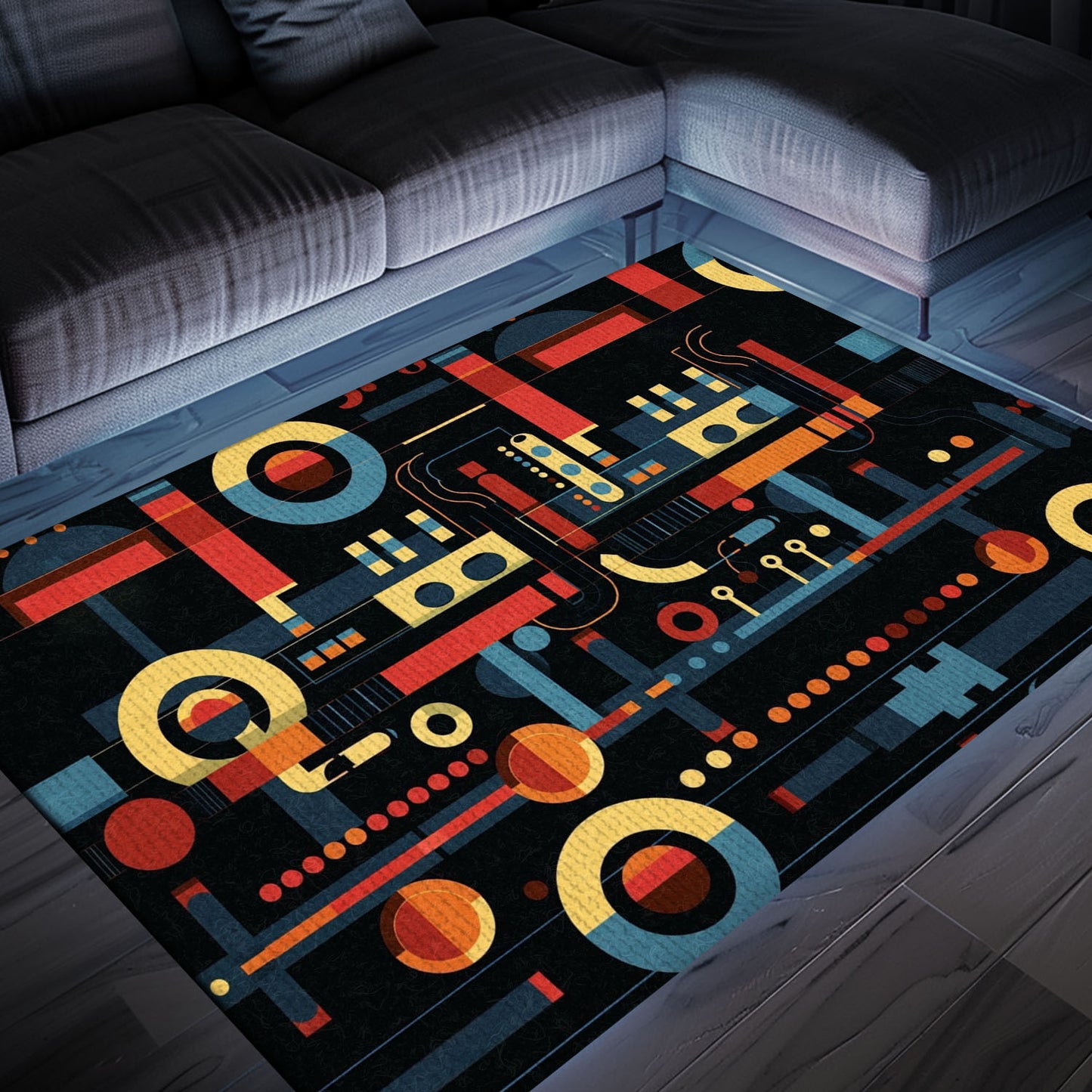 Funky 70s Arcade Carpet for Bedroom - Perfect for Gamers Looking to Add Retro Decor to Their Space, Arcade Decor, Gift for Gamers, Video Game Lovers G9