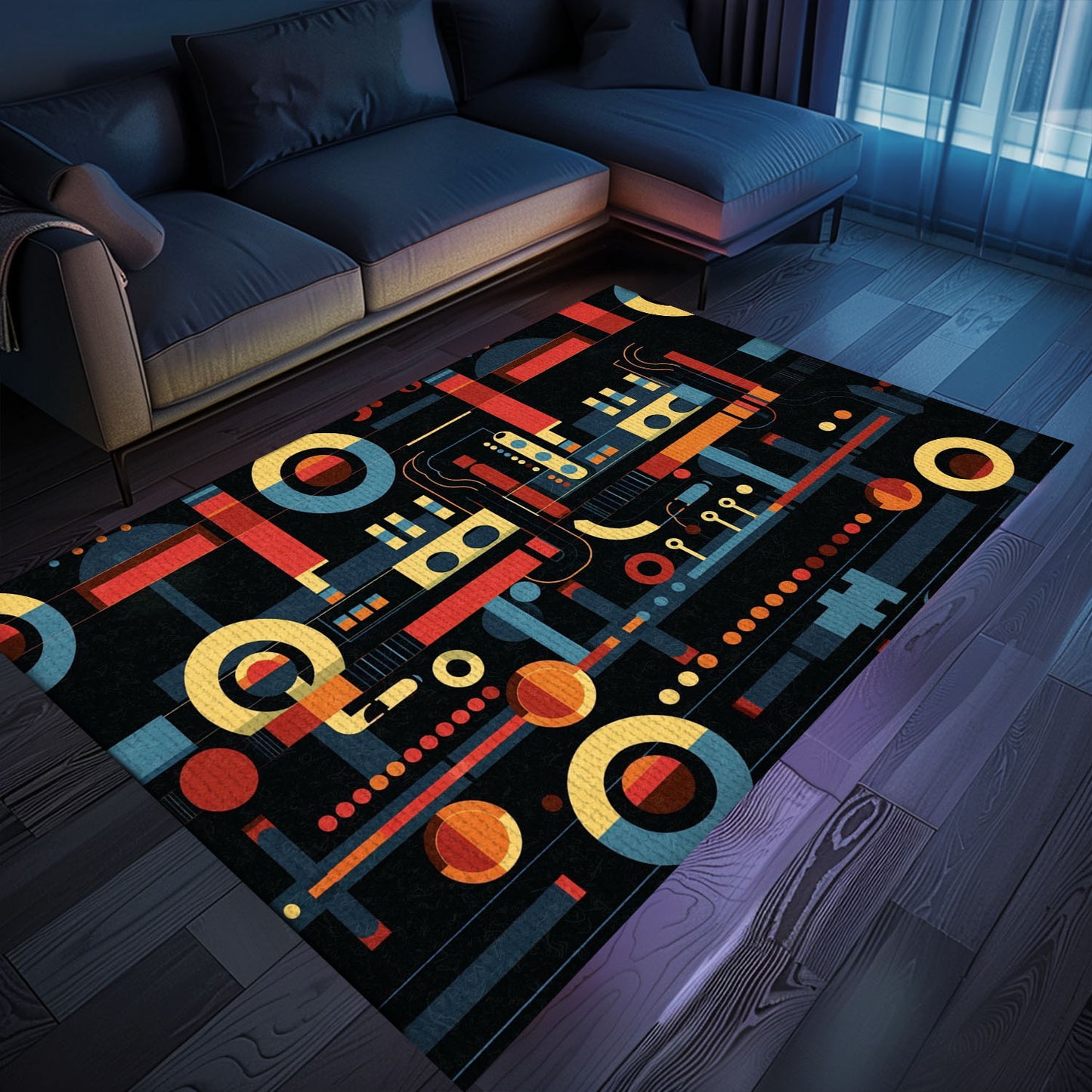 Funky 70s Arcade Carpet for Bedroom - Perfect for Gamers Looking to Add Retro Decor to Their Space, Arcade Decor, Gift for Gamers, Video Game Lovers G9