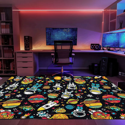 Nostalgic 70s Arcade Carpet for Living Room - A Must-Have Arcade Decor for Dedicated Gamers, Arcade Decor, Gift for Gamers, Video Game Lovers G3