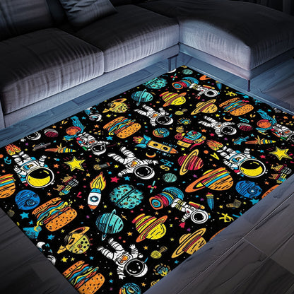 Enhance Your Living Room with a 70s Retro Arcade Carpet - Perfect Gift for Gamers and Arcade Decor Enthusiasts, Arcade Decor, Gift for Gamers, Video Game Lovers G1