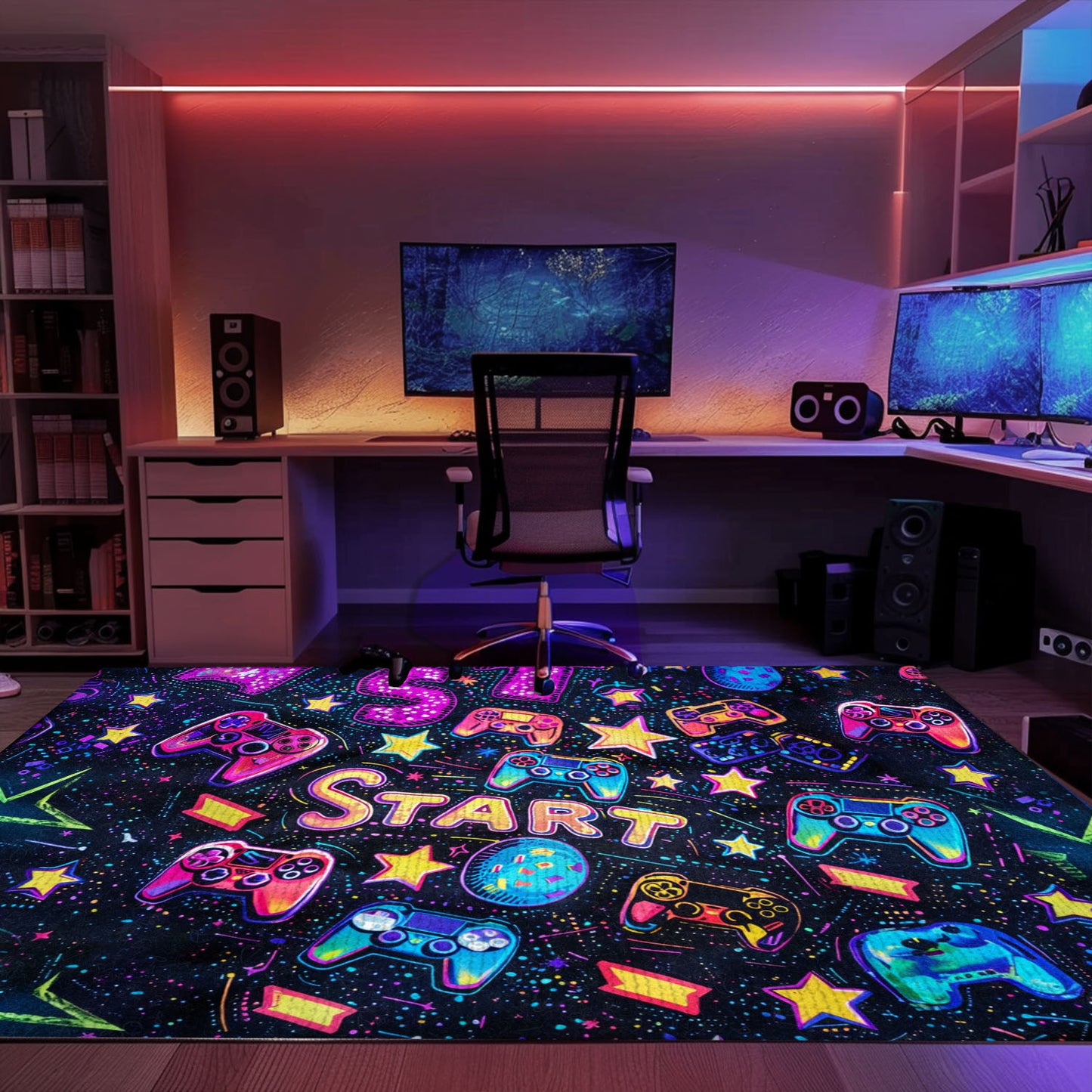 Add a Touch of Gaming Nostalgia with 80s Game Controller Themed Room Rugs, Ideal for Retro Vibes, Arcade Decor, Gift for Gamers, Video Game Lovers G188