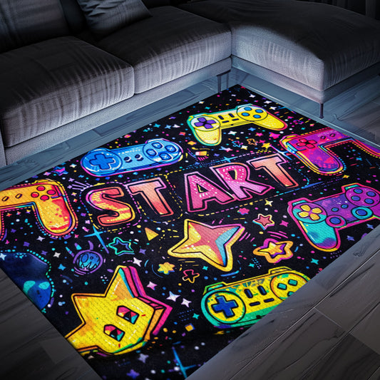 Unleash Nostalgia with 80s Game Controller Styled Rugs, the Ultimate Gift for Retro Gamers, Arcade Decor, Gift for Gamers, Video Game Lovers G183