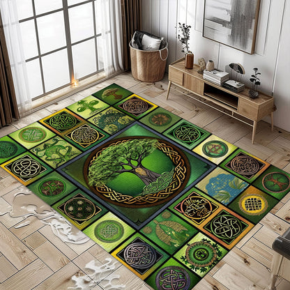 Intricate Celtic Tree of Life Design Rug for Home Decoration, Personalized Carpet Viking, Viking Area Rugs for Living Room, Viking Carpet Bedroom, Popular Rug Full Size (3x5, 4x6, 5x8) V35