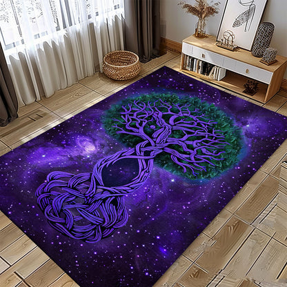 Viking Area Rug Featuring Celtic Tree of Life Symbolism, Personalized Carpet Viking, Viking Area Rugs for Living Room, Viking Carpet Bedroom, Popular Rug Full Size (3x5, 4x6, 5x8) V9