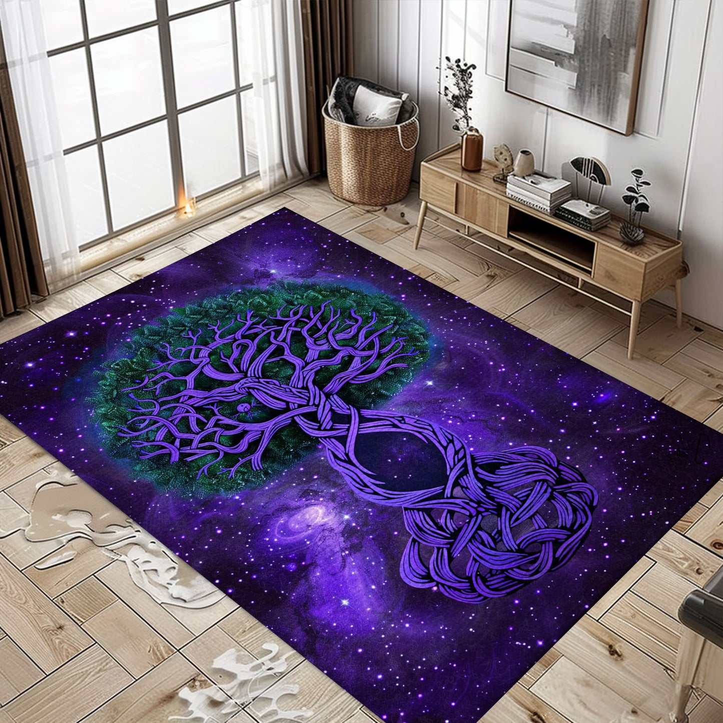 Viking Area Rug Featuring Celtic Tree of Life Symbolism, Personalized Carpet Viking, Viking Area Rugs for Living Room, Viking Carpet Bedroom, Popular Rug Full Size (3x5, 4x6, 5x8) V9