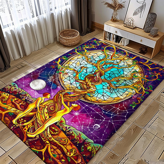 Celtic Tree of Life Viking Area Rug – Enhance Your Living Space with Viking-Inspired Designs, Personalized Carpet Viking, Popular Rug Full Size (3x5, 4x6, 5x8) V8