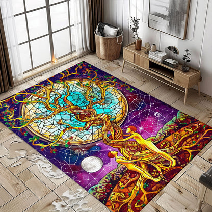 Celtic Tree of Life Viking Area Rug – Enhance Your Living Space with Viking-Inspired Designs, Personalized Carpet Viking, Popular Rug Full Size (3x5, 4x6, 5x8) V8