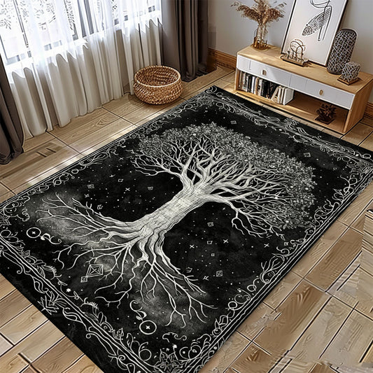 Stylish Celtic Tree of Life Viking Rug for Bedrooms – Create a Mythical Ambiance with This Elegant Rug, Personalized Carpet Viking, Popular Rug Full Size (3x5, 4x6, 5x8) V7