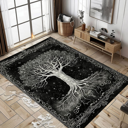 Stylish Celtic Tree of Life Viking Rug for Bedrooms – Create a Mythical Ambiance with This Elegant Rug, Personalized Carpet Viking, Popular Rug Full Size (3x5, 4x6, 5x8) V7