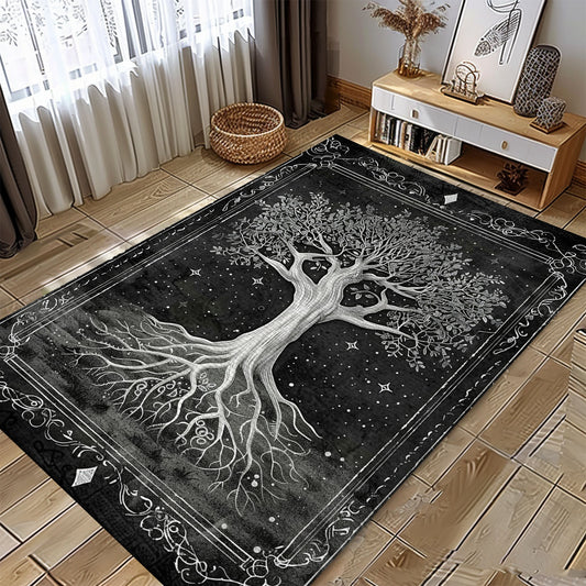 Premium Celtic Tree of Life Viking Rug – Perfect for Adding a Norse Mythology Accent to Your Home Decor, Personalized Carpet Viking, Popular Rug Full Size (3x5, 4x6, 5x8) V6