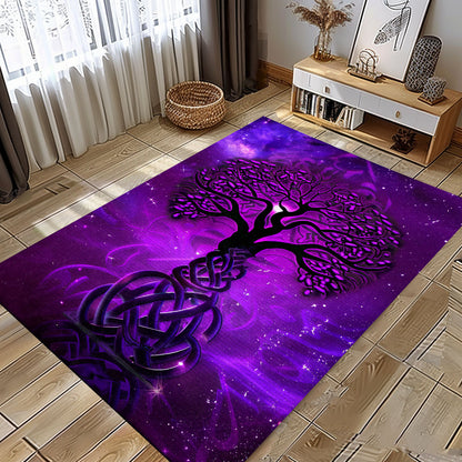 Celtic Tree of Life Viking Area Rug: Symbolic Norse Influence, Personalized Carpet Viking, Viking Area Rugs for Living Room, Viking Carpet Bedroom, Popular Rug Full Size (3x5, 4x6, 5x8) V87