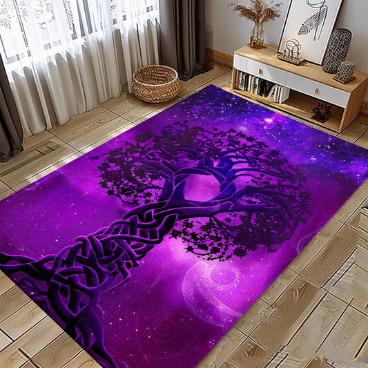 Celtic Tree of Life Viking Area Rug: Intricate Mythological Design, Personalized Carpet Viking, Popular Rug Full Size (3x5, 4x6, 5x8) V83