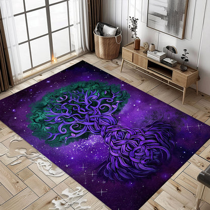 Mythological Celtic Tree of Life Rug for Home, Personalized Carpet Viking, Viking Area Rugs for Living Room, Viking Carpet Bedroom, Popular Rug Full Size (3x5, 4x6, 5x8) V66