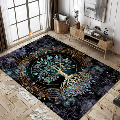 Intricate Celtic Tree of Life Viking Area Rug, Personalized Carpet Viking, Viking Area Rugs for Living Room, Viking Carpet Bedroom, Popular Rug Full Size (3x5, 4x6, 5x8) V64