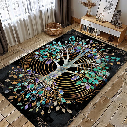 Viking Celtic Tree of Life Rug: Symbolic Design, Personalized Carpet Viking, Viking Area Rugs for Living Room, Viking Carpet Bedroom, Popular Rug Full Size (3x5, 4x6, 5x8) V63