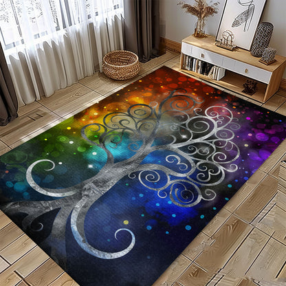 Celtic Tree of Life Viking Rug: Mythological Symbolism, Personalized Carpet Viking, Viking Area Rugs for Living Room, Viking Carpet Bedroom, Popular Rug Full Size (3x5, 4x6, 5x8) V53