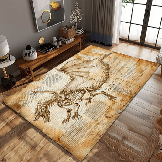 Creative Dragon Carpet for Art Studios - Inspiring and Colorful Design to Boost Creativity and Imagination, Gift For Dragon Lovers, Personalized Dragon Rug for Living Room, Bedroom DG57