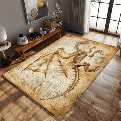 Luxurious Dragon Carpet for Formal Living Areas - High-End Carpet with Exquisite and Detailed Dragon Art, Gift For Dragon Lovers, Personalized Dragon Rug for Living Room, Bedroom DG56