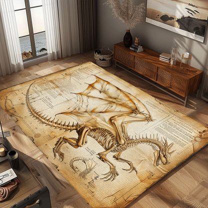 Luxurious Dragon Carpet for Formal Living Areas - High-End Carpet with Exquisite and Detailed Dragon Art, Gift For Dragon Lovers, Personalized Dragon Rug for Living Room, Bedroom DG56