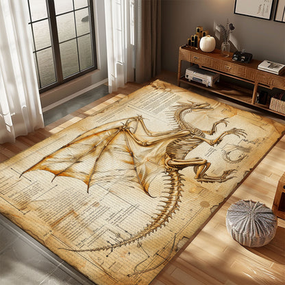 Luxurious Dragon Carpet for Formal Living Areas - High-End Carpet with Exquisite and Detailed Dragon Art, Gift For Dragon Lovers, Personalized Dragon Rug for Living Room, Bedroom DG56