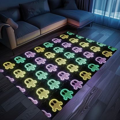 Neon Retro Video Game Arcade Rug for Bedroom, Ideal Decor and Gift for Gaming Enthusiasts, Arcade Decor, Gift for Gamers, Video Game Lovers G87
