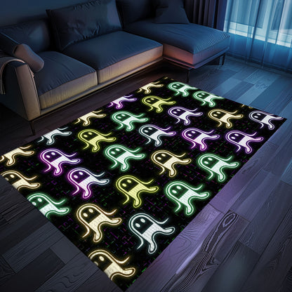 Eye-Catching Neon Video Game Retro Arcade Game Room Rug, Great Gift for Video Game Enthusiasts, Arcade Decor, Gift for Gamers, Video Game Lovers G76
