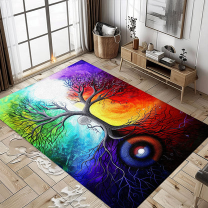 Vibrant Norse Mythology Inspired Viking Rug, Personalized Carpet Viking, Viking Area Rugs for Living Room, Viking Carpet Bedroom, Popular Rug Full Size (3x5, 4x6, 5x8) V152