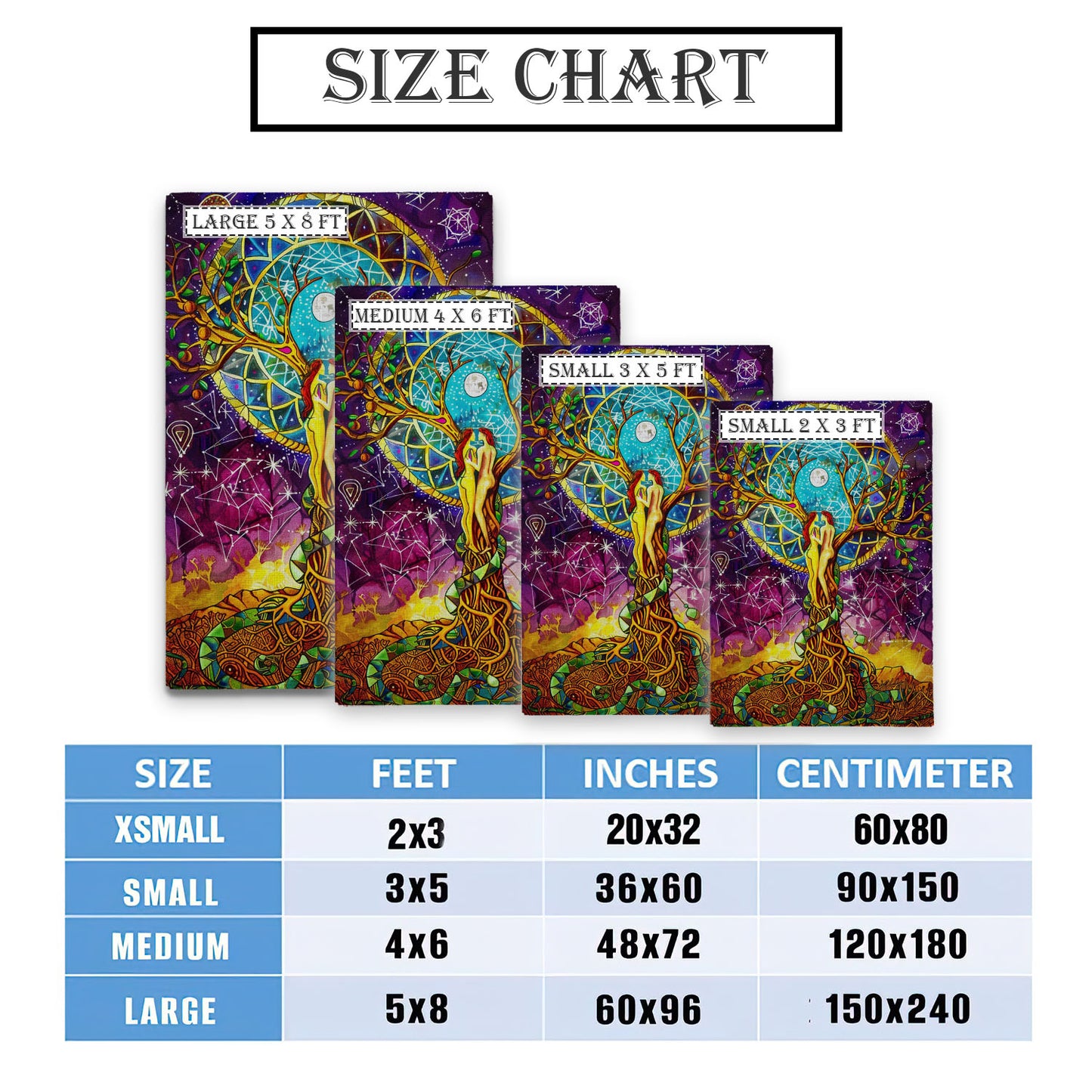 Viking Area Rug Featuring Mythical Tree of Life Motif, Personalized Carpet Viking, Viking Area Rugs for Living Room, Viking Carpet Bedroom, Popular Rug Full Size (3x5, 4x6, 5x8) V138