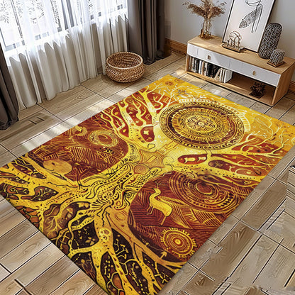 Norse Mythology Influence on Viking Tree of Life Rug, Personalized Carpet Viking, Viking Area Rugs for Living Room, Viking Carpet Bedroom, Popular Rug Full Size (3x5, 4x6, 5x8) V106