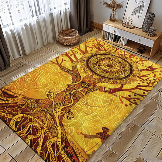 Intricate Viking Rug Featuring Tree of Life Symbolism, Personalized Carpet Viking, Viking Area Rugs for Living Room, Viking Carpet Bedroom, Popular Rug Full Size (3x5, 4x6, 5x8) V104